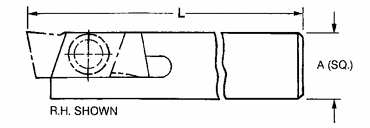 THE758R - 5/8 x 5/8" SH - Mini Groove Toolholder